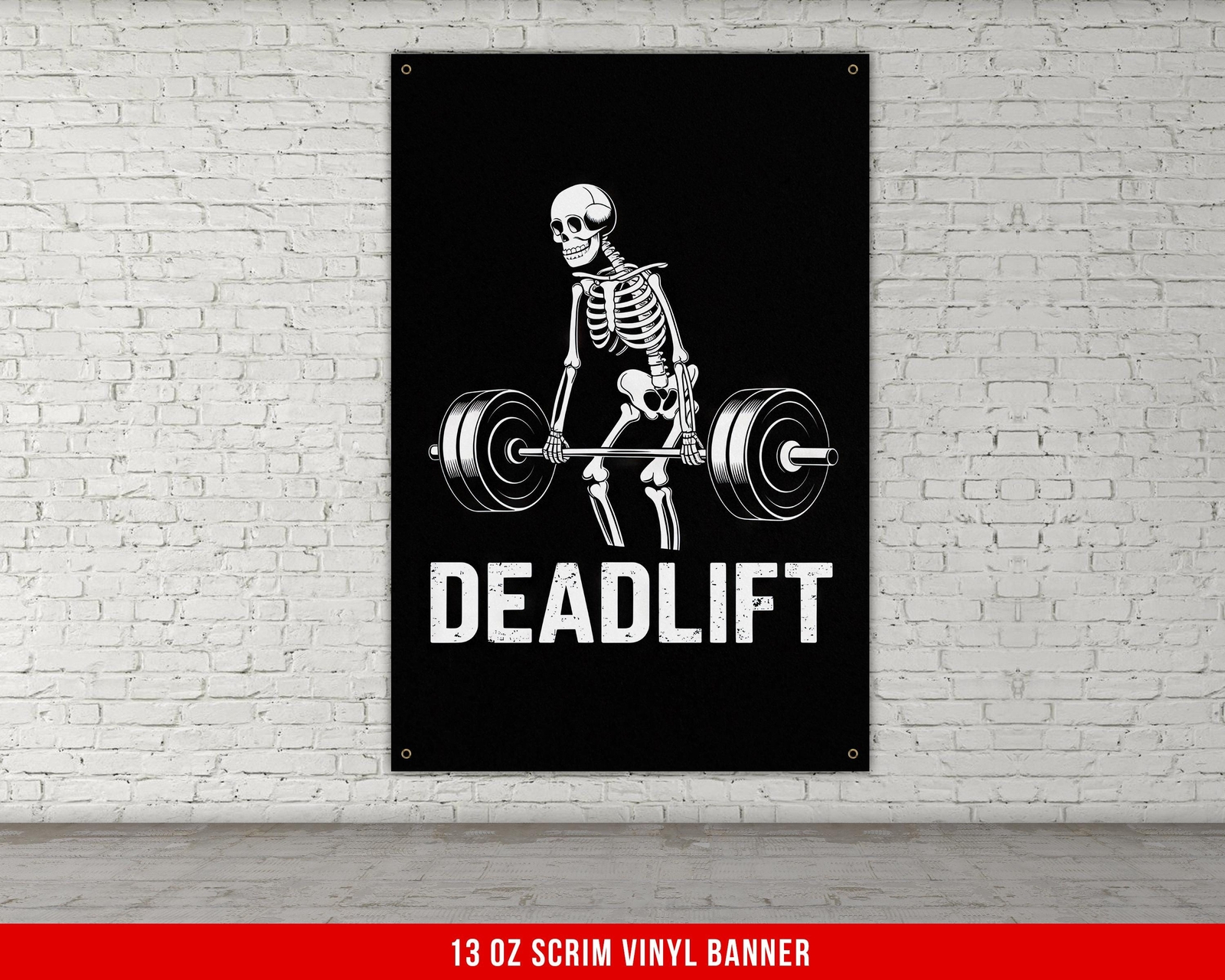 Deadlift - Home Gym Banner - Motivational Workout Decor - Fitness Wall Art - V5