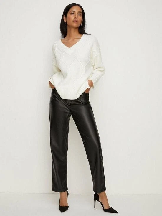 Oasis leather trousers sale