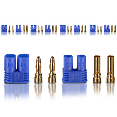 High Current EC2 Male Female 2.0mm Gold Contact Plug 5 Pairs partCore 100219