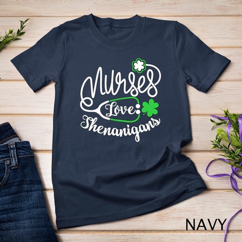 Camiseta Unisex Nurses Love Shenanigans Divertida Día de San Patricio Suerte Enfermería - Imagen 8 de 15