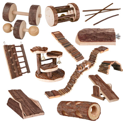 TRIXIE Natural Living Spielturm   Spielzeug für Nagetiere und Kleintiere