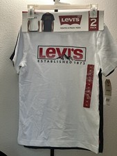 Levi's Youth Boys 2 Pack Tees, Size 7/8 