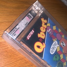 Brand New 1989 Q*Bert Qbert NES Factory Sealed H-Seam Game VGA 75 Graded 