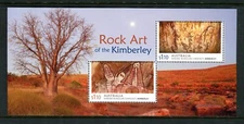 2022 Rock Art of The Kimberley MUH Mini Sheet