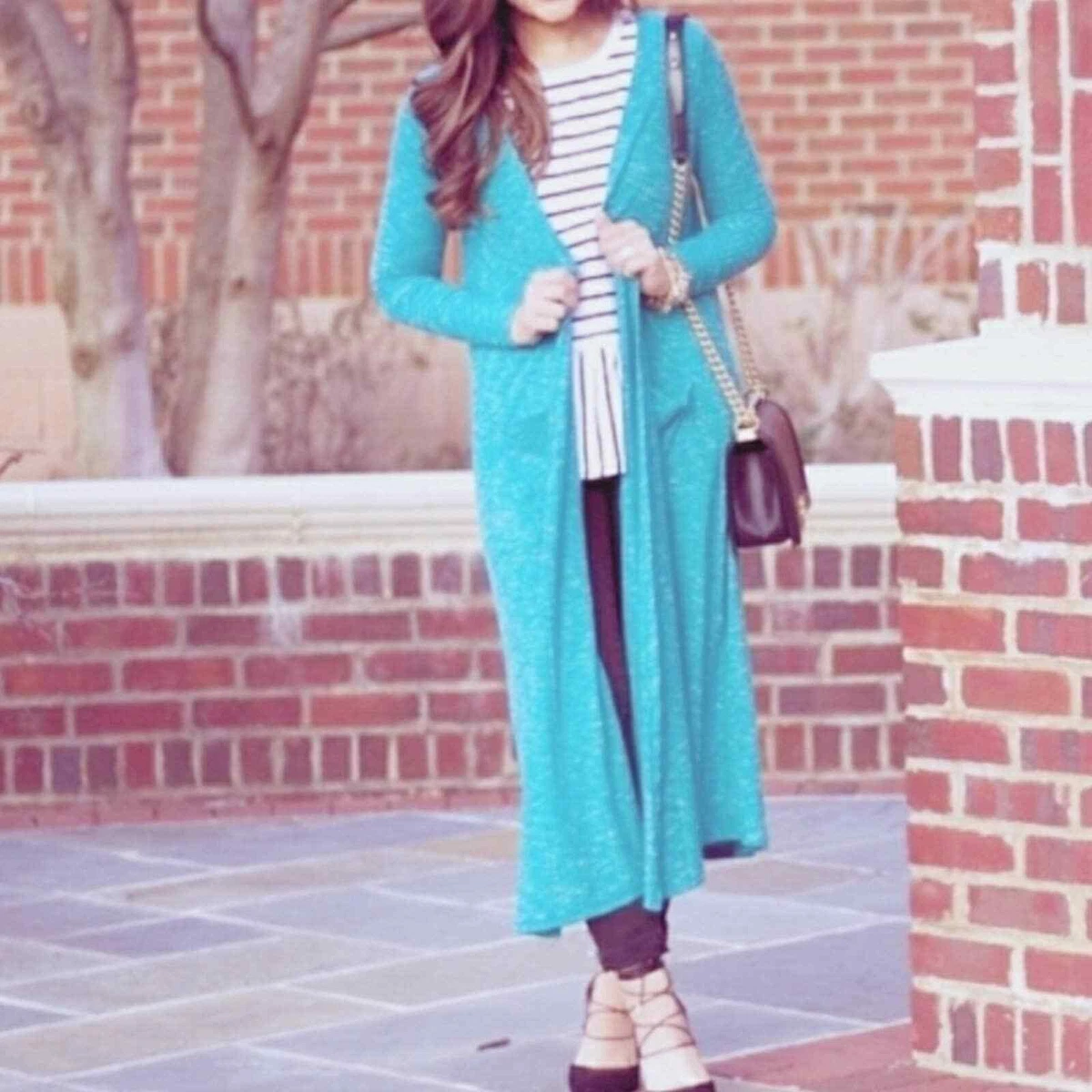 Teal duster shop cardigan