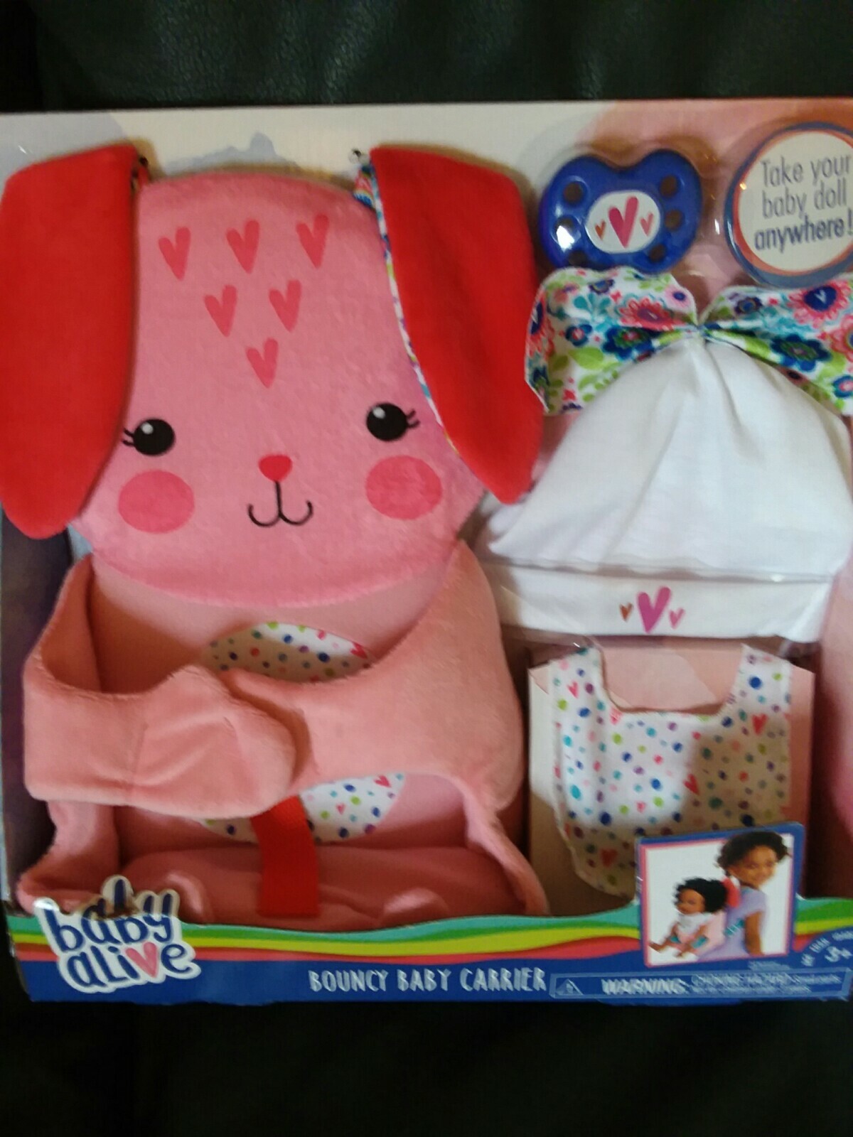 baby alive bouncy baby carrier