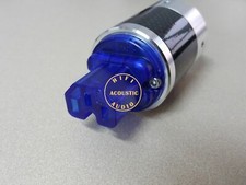 1x 50F Pure Copper Rhodium Plated IEC Female AC Power Plug Carbon Fiber