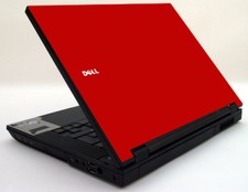 RED Vinyl Lid Skin Cover Decal fits Dell Latitude E5500 Laptop