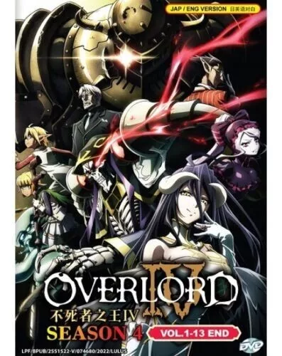 FREE USPS DVD ANIME OVERLORD SEASON 4 IV VOL.1-13 END ENGLISH DUBBED