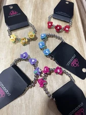 Paparazzi Bracelet- Starlet Shimmer Set- Kids Line- Roses Three Flower