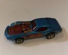 Vintage Hot Wheels Blue / Red Tiki Corvette Stingray Loose 1975 Great Shape