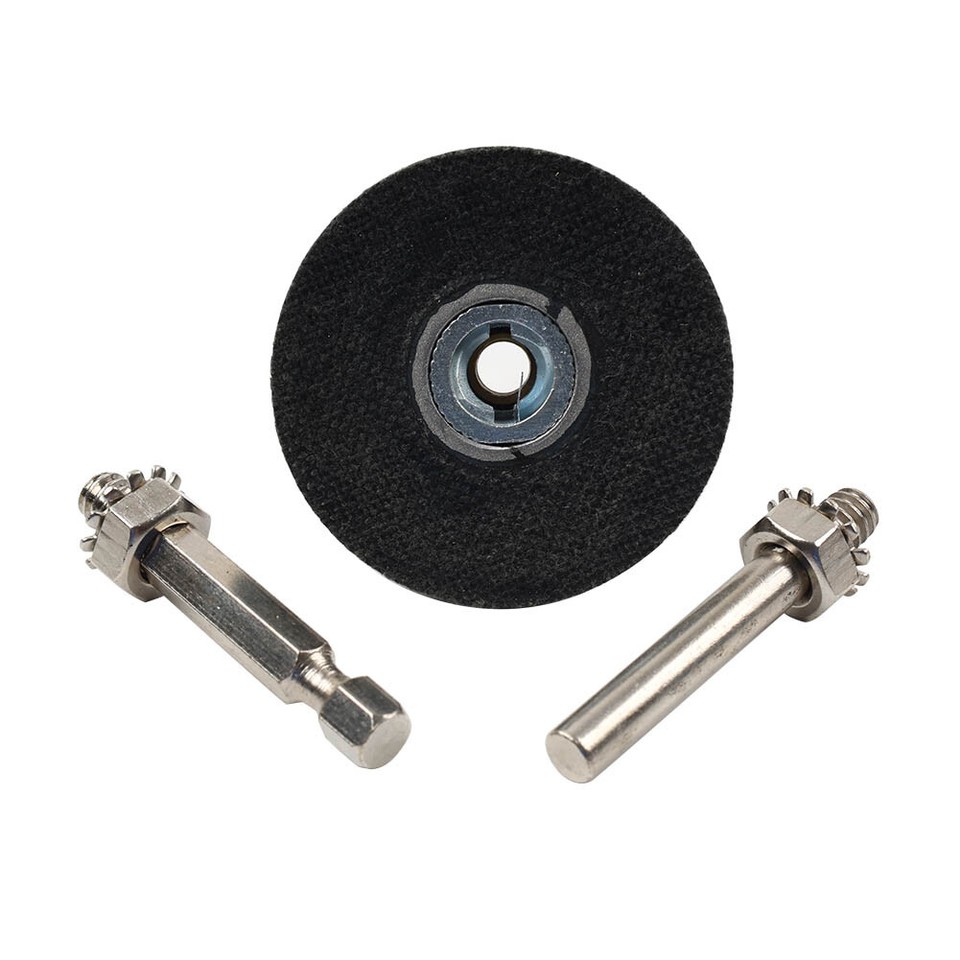 1 2 3 Sanding Disc R Type Roll Lock Rotary Pad Holder 1/4 Shank Die