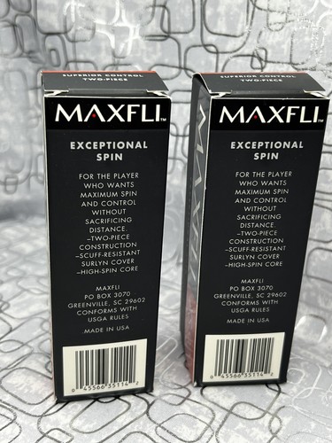 Pelotas de golf Maxfli XS90 blancas control superior giro excepcional paquete de 2 piezas - Imagen 3 de 3