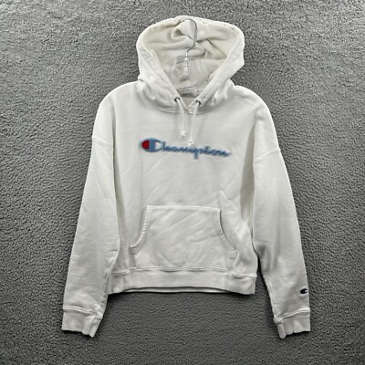 Champion Reverse Weave Hoodie Womens Medium White