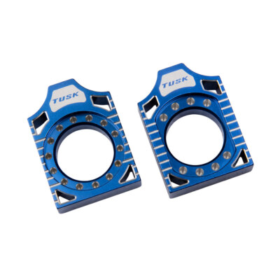 Tusk Racing Axle Block Blue For YAMAHA YZ250F 2012-2023