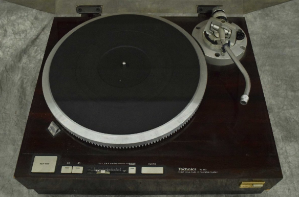 Technics SL-M2 Turntable Record Player Brown Direct Drive USED