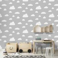World Of Wallpaper Clouds Tapete Grau Weiß A618 Cao 3