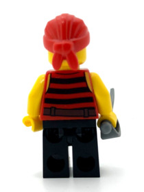 Pirate black and red striped shirt Pirates Lego Minifigure 70410