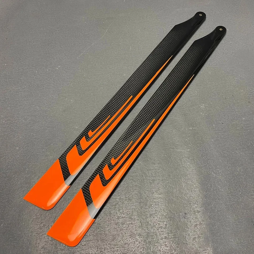 Lâmina de rotor principal de fibra de carbono 470MM para peças de helicóptero Align Trex 500X 500L - Imagem 4 de 4