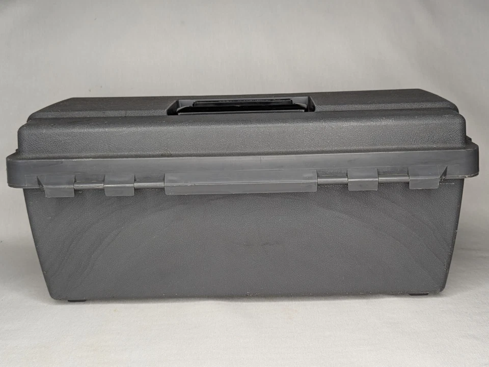 Flambeau 17800  Tool Box And Tray Gray 16" Long Vintage 1987 - Image 3 of 4