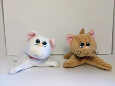 Vintage Pound Purries By Tonka WHITE GRAY STRIPE  TAN STRIPE