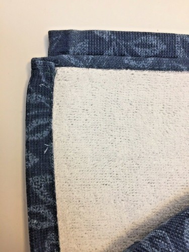 Hudson Rustic 43 Gather Hand Towel Blue Leaves and Tree Branches Print 16" x 28" - Picture 5 of 5