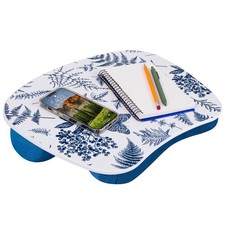 LAPGEAR MyStyle Portable Lap Desk with Cushion - Blue Garden -