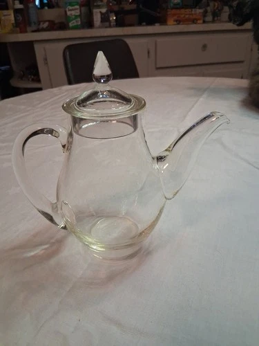 Vintage PYREX Corning 2 Cup Glass Teapot