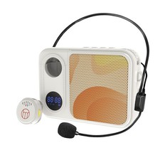 Voice Amplifier with Wireless Lavalier Lapel Microphone for Teaching,Public S...