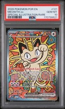 POKEMON 2026 Perfect Order Special Illustration Rare MEOWTH EX #121 PSA 10 Gem