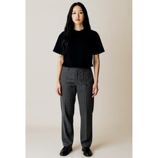 MICHAEL Michael Kors Dress Pants Size 2 NEW Derby Gray Plaid Flared Leg
