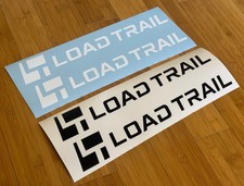 Load Trail Trailer Decals Replacement Stickers Gloss White or Black (2) 12"-48"