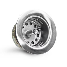 1-7/8In.X2-1/4In. Junior Duo Stainless Steel Drain Assembly With/Strainer Basket