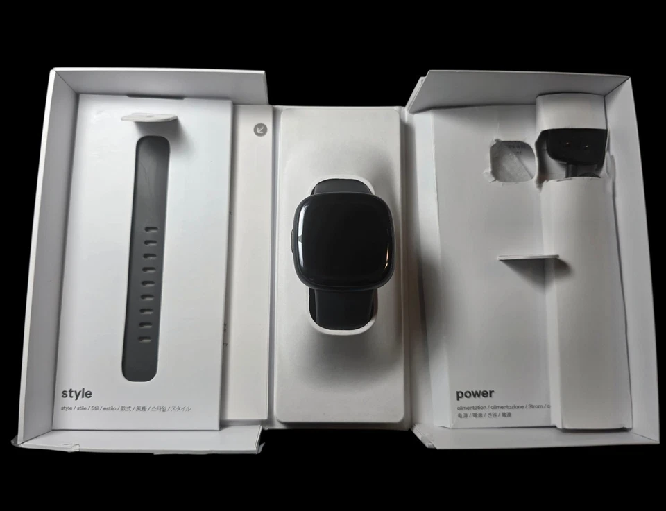 Fitbit Sense 2 - Shadow Grey/Graphite Health and Fitness GPS Heart Smartwatch - Image 2 of 4