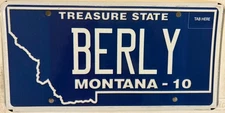 Vanity BERLY BEARLY BARELY license plate Bear Grizzly Polar Ursine Disney Donald
