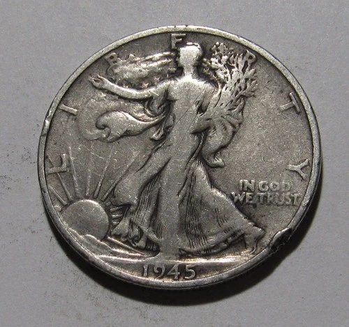 Photo of a 1945-S Walking Liberty Half Dollar from an eBay listing that sold on Jul 19, 2026