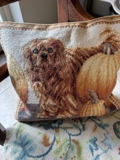 King Charles Cavalier Spaniel (Ruby) Tapestry Cushion 32 x 36cm 