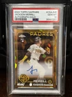 2024 Topps Chrome Sapphire Jackson Merrill Gold Auto RC /50 PSA 10 Padres 🔥🔥📈