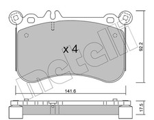 Plaquette de frein Mercedes 611