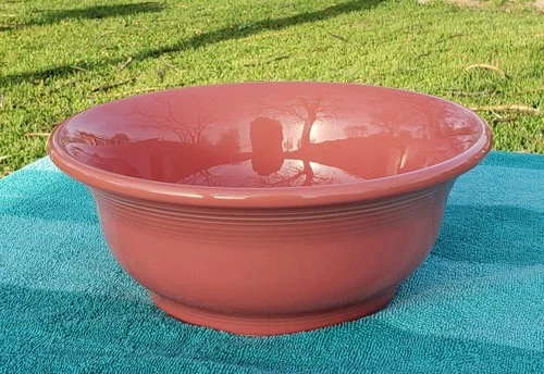 Fiesta Flamingo Large Mixing Casserole Bottom Serving Bowl Retired Color