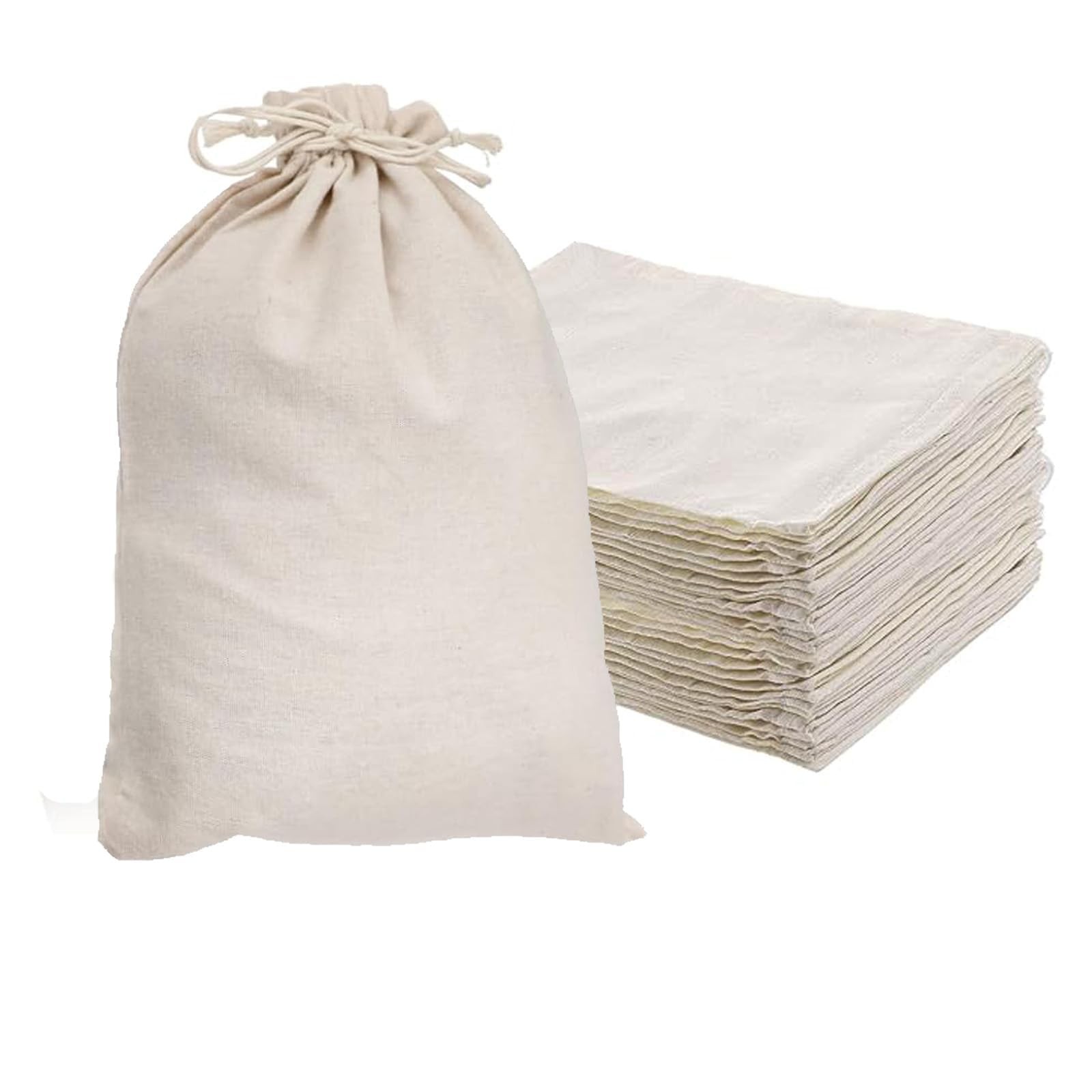Sacs en coton à personnaliser 25x30 grand format pochette tissu vierge à peindre pour loisirs créatifs