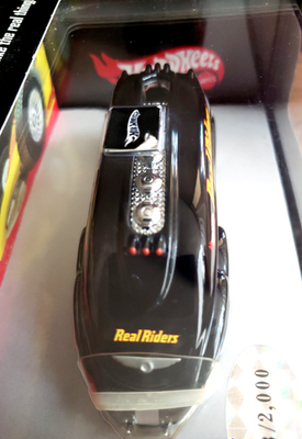 2005 Hot Wheels ROCKET OIL REAL RIDERS Black JAPAN CUSTOM CAR SHOW