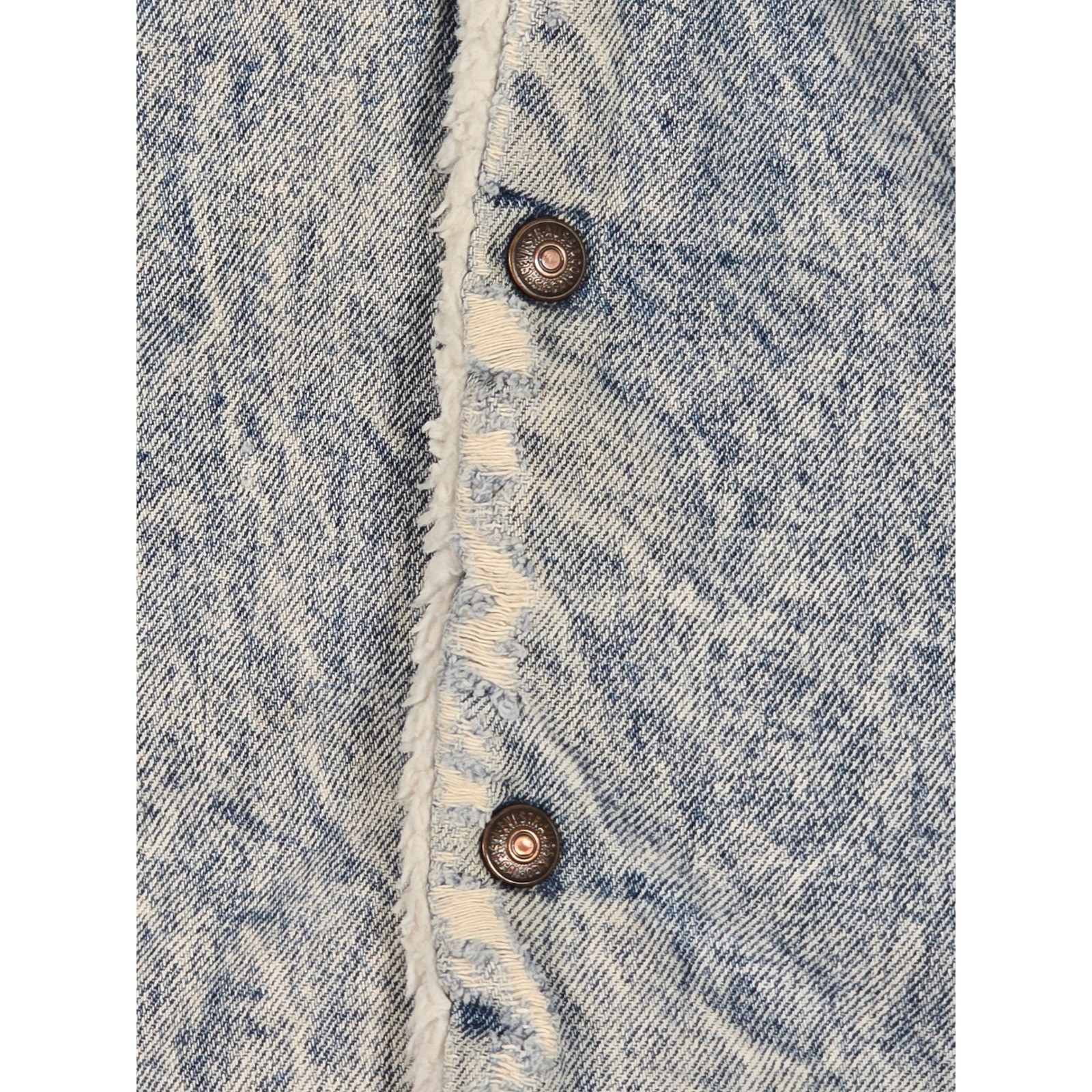 Vintage Levis 70609 0219 Sherpa Lined Denim Jacket Acid Wash Blue Made in USA M thumbnail 13