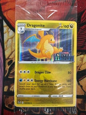 Pokemon TCG Dragonite (Silver Tempest Stamped) 131/195 Holo Promo Card  SEALED