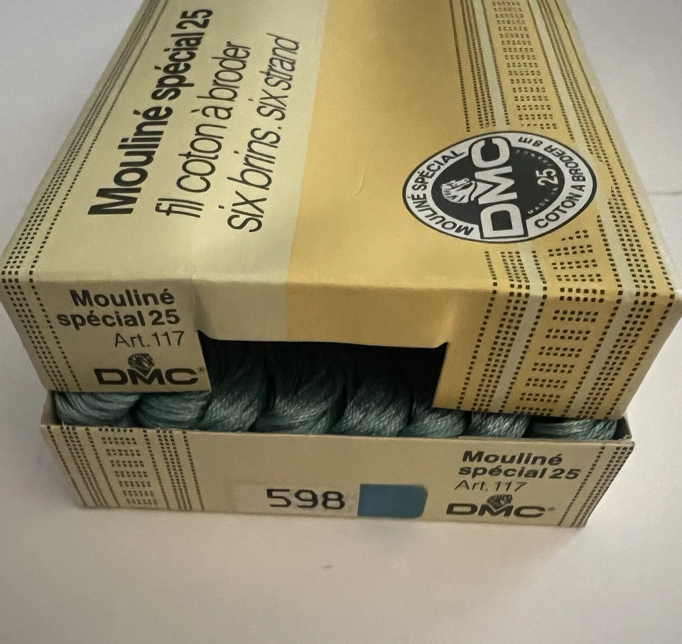DMC Embroidery Floss Color # 598 Light Turquoise Floss Box of 24 New - Image 3 of 4