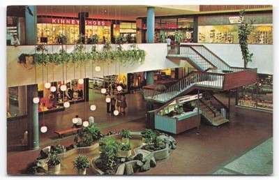 Vintage Southdale Center Garden Court Postcard Minneapolis Minnesota Mall 1960s