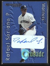 Rafael Soriano 2002 Donruss The Rookie Crusade Auto /500 #RC-6 Seattle Mariners