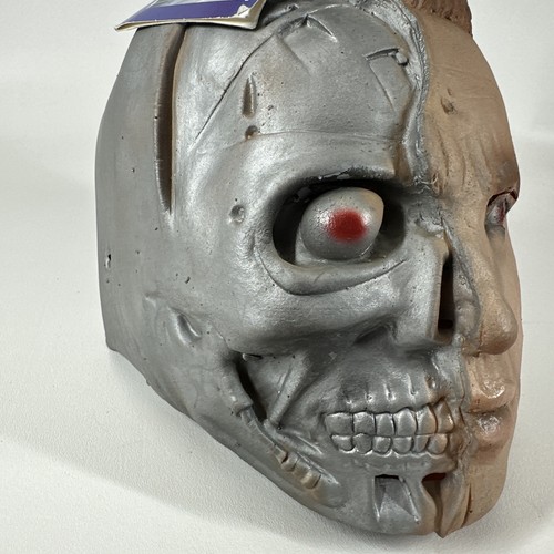 Vintage 90s Terminator 2 Judgment Day Schwarzenegger T-800 Halloween Mask NOS - Picture 4 of 8