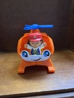 Fisher Price Little People Orange Helicopter & Pilot Figure Vehicle Set — photo 1