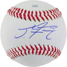 Jackson Frazier Signed Baseball New York Yankees Chicago Cubs Autograph Proof NY